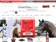 Tablet Screenshot of breeches.com